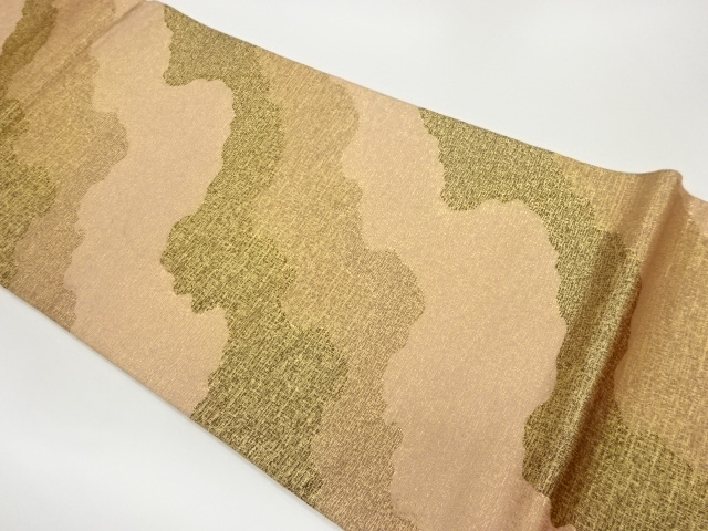 道長取模様織出し袋帯